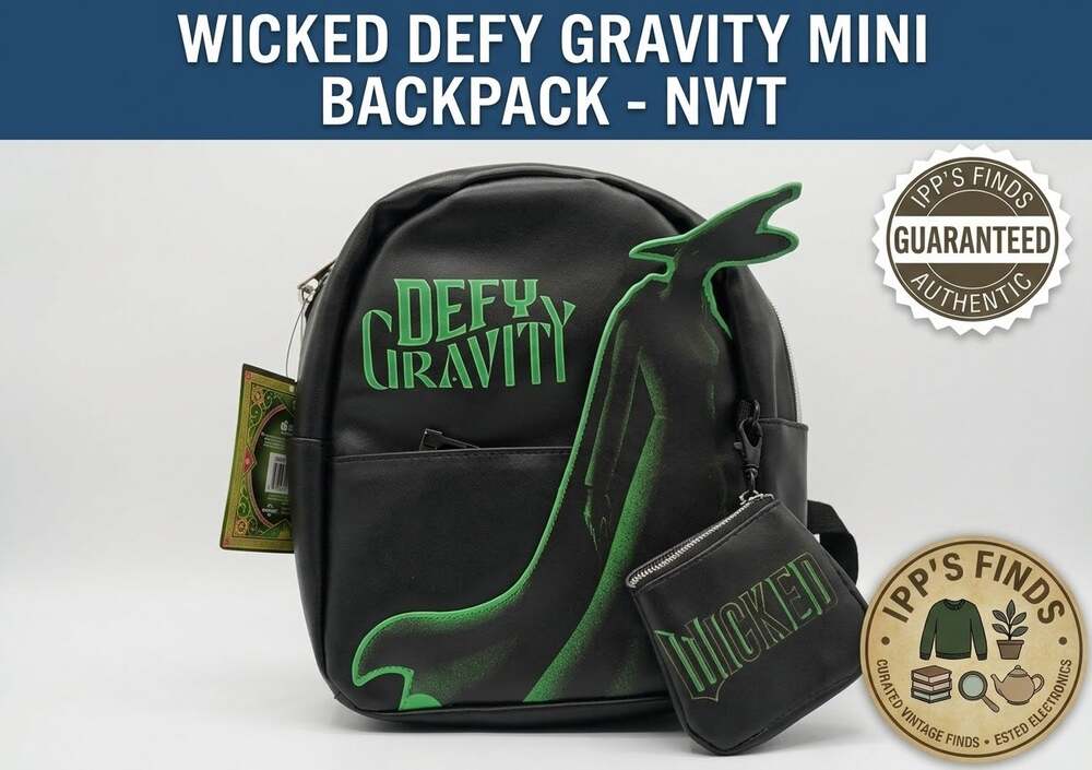Wicked Defy Gravity Elphaba Mini Backpack Universal NWT Faux Leather